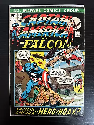 Buy Captain America #153 1st Cameo App Jack Monroe 1st App Steven Rodgers FN- 1972 • 7.99£