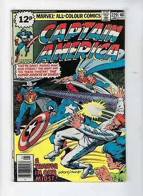 Buy Captain America # 229 A Traitor In Our Midst Jan 1979 VG • 3.45£