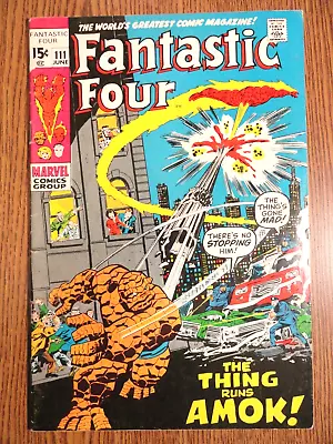 Buy Fantastic Four #111 Buscema Cover VG/F Agatha Harkness Hulk 1st Print Marvel MCU • 18.30£