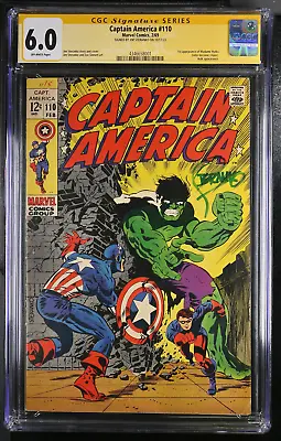Buy Captain America, Vol. 1 #110- CGC 6.0 OFF-WHITE - SIGNED BY JIM STERANKO • 239.85£