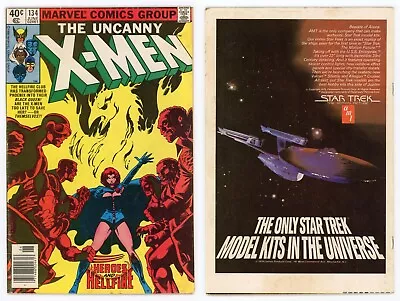 Buy Uncanny X-Men #134 (FN+ 6.5) NEWSSTAND Dark Phoenix Jean Grey Hellfire Club 1980 • 52.82£