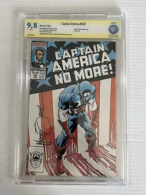 Buy Captain America # 332 CBCS 9.8 Signed Mike Zeck • 219.87£