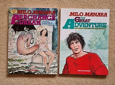 Buy 2 Milo Manara Graphic Novels Perchance To Dream & Great Adventure - 1st Editions • 40£