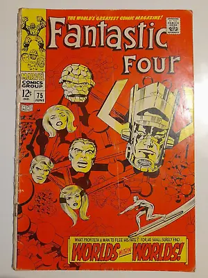 Buy Fantastic Four #75 Jul 1968 Good/VGC 3.0 Classic Cover Art By Jack Kirby • 34.99£