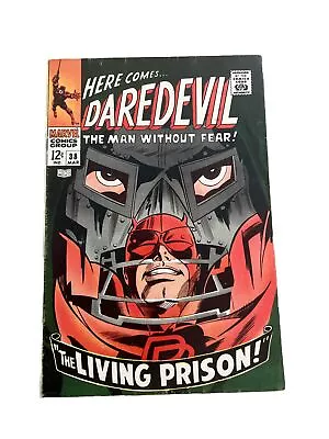 Buy Daredevil #38 Dr Doom Cover Silver Age Marvel Comics 1968 • 60.05£