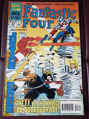 Buy Fantastic Four Annual 27. First Full TVA/Justice Peace • 9.85£