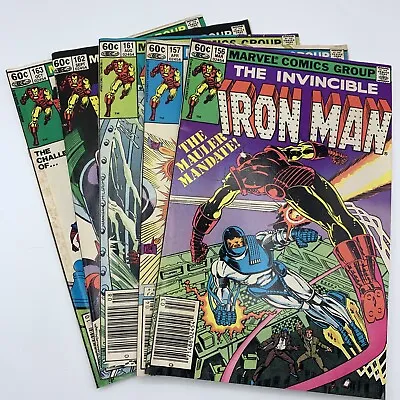 Buy Marvel Iron Man Bronze Age Lot Of 5 #156 #157 #161 #162 #163 Comic • 13.86£
