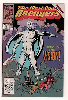 Buy West Coast Avengers #45 FIRST APPEARANCE WHITE VISION Marvel 1989 VF+ • 13.46£