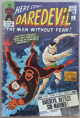 Buy DAREDEVIL #7, GREAT COVER ART AND 1st RED COSTUME FOR  DAREDEVIL , 1965. • 300£