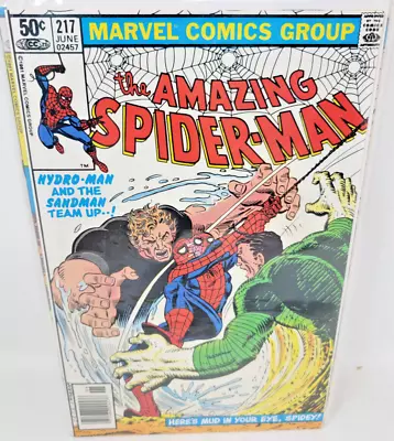 Buy Amazing Spider-man #217 Hydro-man & Sandman Appearance *1981* Newsstand 8.5 • 15.72£