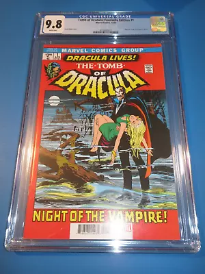 Buy Tomb Of Dracula #1 Facsimile Reprint 1st Appearance Neal Adams CGC 9.8 NM/M Gem • 46.64£