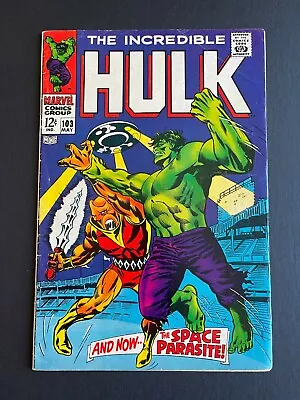 Buy  Incredible Hulk #103 - 1st Appearance Of Space Parasite (Marvel, 1968) Fine+ • 32.63£