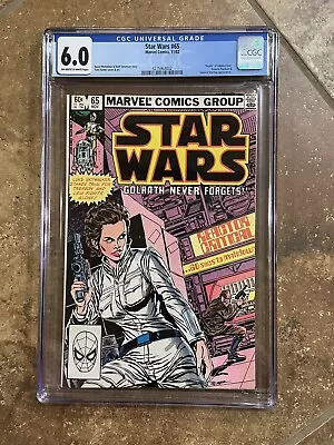 Buy CGC 6.0 Star Wars #65 By Marvel Comics Group Graded Princess Leia • 27.70£