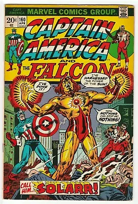 Buy Captain America #160 April 1973 Fine+ 6.5 Marvel Comics 1st Appearance Of Solarr • 17.37£