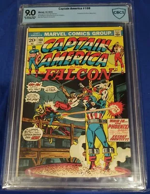 Buy CAPTAIN AMERICA 168 CBCS 9.0 1ST APPEARANCE HELMUT ZEMO Ow/w Pages Not Cgc • 731.02£