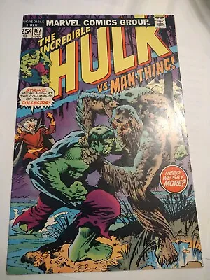 Buy Incredible Hulk #197 - Collector, Man-Thing, MVS Intact - Marvel Comics 1976 • 19.77£