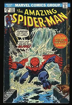 Buy Amazing Spider-Man #151 VF- 7.5 Classic Cover! Death Of Clone!  Marvel 1975 • 45.04£