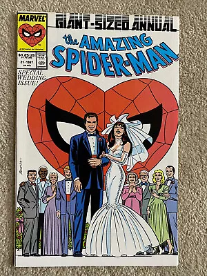 Buy Marvel AMAZING SPIDER-MAN ANNUAL #21 (1987) WEDDING ISSUE - Non Superhero Cover • 79.05£