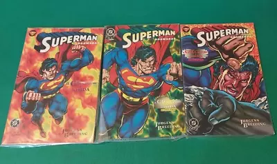 Buy Superman Doomsday - Part 1-2-3 - No. 5-6-7 - Play Press - CN1 • 8.47£