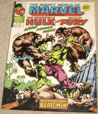Buy THE MIGHTY WORLD OF MARVEL Feat THE INCREDIBLE HULK & SGT. FURY #292 1978 • 1.50£
