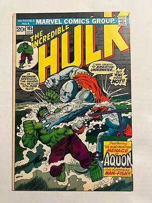 Buy Incredible Hulk #165 First Appearance Of Aquon Herb Trimpe Cover Art 1973 • 8.04£