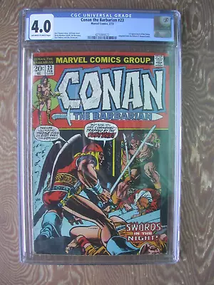 Buy Conan The Barbarian #23  CGC 4.0  1st Appearance Of Red Sonja • 118.59£