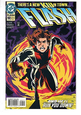 Buy Flash #92 (1994) - Grade 9.4 - 1st Full Appearance Of Impulse - Mark Waid! • 47.30£