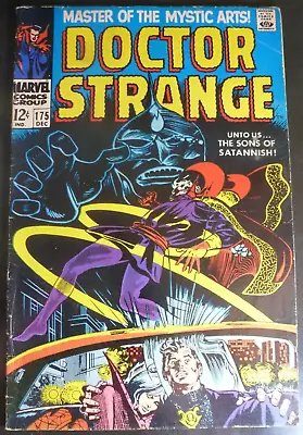 Buy Doctor Strange #175 12/1968, Gene Colan Cover & Art VG Cleo & Sons Of Satannish • 19.95£