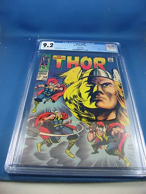 Buy Thor 158 Cgc 9.2 Origin Issue 1968 Marvel • 158.12£