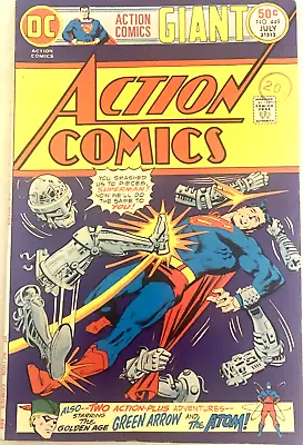 Buy Action Comics # 449. Superman.  68 Pages. July 1975. Vfn-.  Bob Oksner-cover. • 11.99£