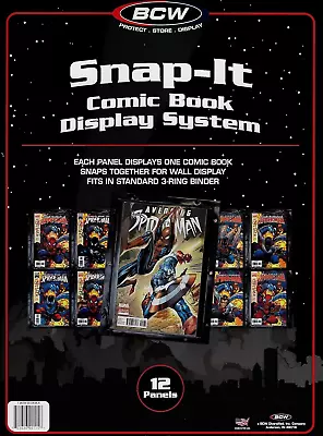 Buy BCW Snap-It Comic Book Display System (12 Pack) For Current And Silver Age Comic • 27.94£