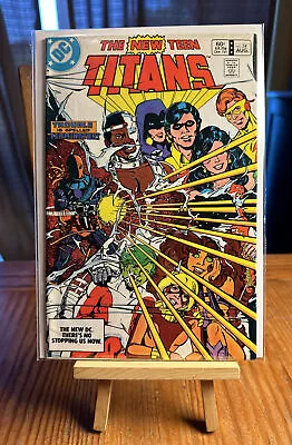 Buy NEW TEEN TITANS # 34 VF DC COMICS 1983 GEORGE PEREZ 1st Full DEATHSTOKE Cover • 3.94£