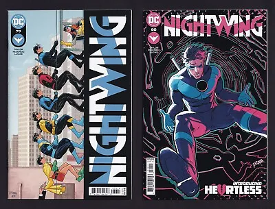 Buy Nightwing #79 2nd Print Variant & #80 1st Cameo Of Heartless DC 2021 • 18.92£