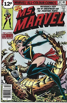 Buy Ms. Marvel #20 - Debut Of Ms. Marvel's 2nd Costume/1st App Of The Saurians, 1978 • 17.50£
