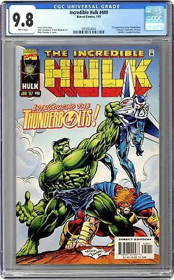 Buy Incredible Hulk #449 CGC 9.8 1997 3928924004 1st App. Thunderbolts • 349.86£
