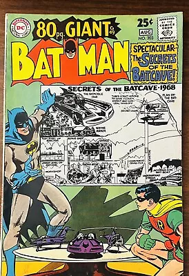 Buy BATMAN #203 80 PAGE GIANT 7.0 1968 Secrets Of The Bat Cave!! Neal Adam’s Cover • 79.95£