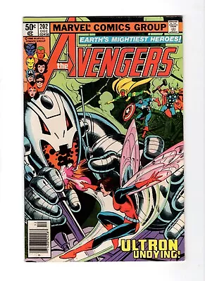 Buy Avengers #202 1980 Marvel Comic Book Newsstand Ultron Dave Cockrum Cover VF • 2.79£