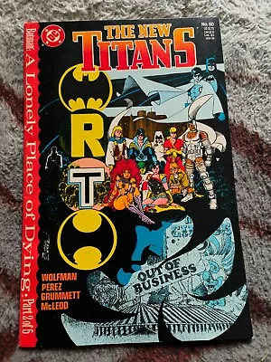 Buy New Titans # 60 Nm 1989  Marv Wolfman George Perez Batman Nightwing Robin ! Dc ! • 6£