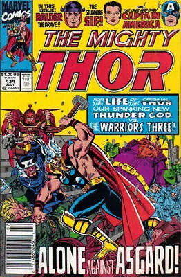Buy Thor #434 (Newsstand) FN; Marvel | Captain America Tom DeFalco - We Combine Ship • 2.98£