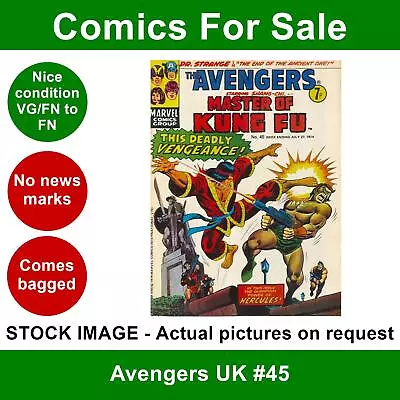 Buy Avengers UK #45 Comic - VG/FN Clean 27 July 1974 - Marvel UK • 5.99£