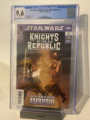 Buy Star Wars: Knights Of The Old Republic #3 CGC 9.6 White Pages - 1st Jareal • 111.92£