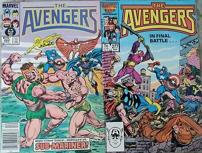 Buy The Avengers #262 #277 Marvel 1985/86 Comic Books • 6.35£