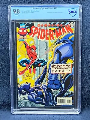 Buy Amazing Spider-Man #419 Vol 1 Comic Book - CBCS 9.8 - 1st App Of Black Tarantula • 119.93£