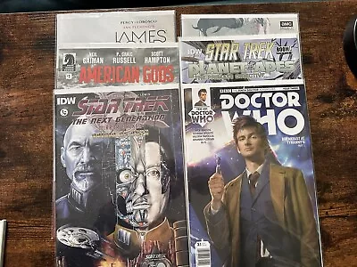 Buy X6 #1 Comic Job Lot: Star Trek, Doctor Who, American Gods, Badlands, Bond • 3£
