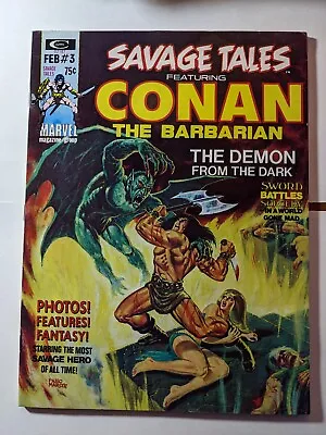 Buy Lot Of 3 Curtis Marvel Savage Tales Conan The Barbarian #3 Ka-Zar #9 Kull #2 • 15.85£