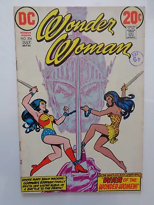 Buy DC COMICS. WONDER WOMAN #206 JULY 1973 . ORIGIN And 1st APPEARANCE  OF NUBIA • 95£