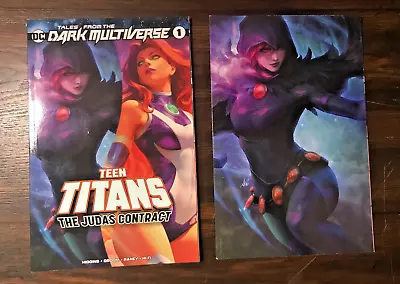 Buy Teen Titans - Judas Contract #1 Nm Artgerm Raven Virgin Variant Set - Rare • 24.07£
