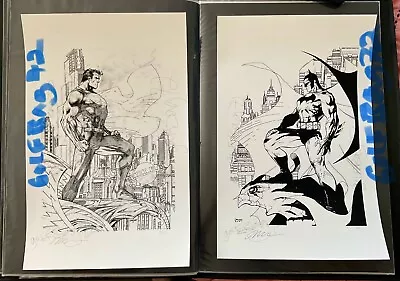 Buy JIM LEE /25 Limited Edition Art Print BATMAN SUPERMAN Signed 204 608 Sketch Hush • 631.70£