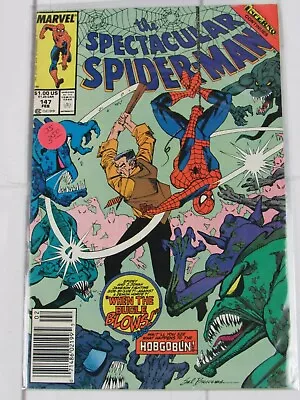 Buy The Spectacular Spider-Man #147 Feb. 1989 Marvel Comics Newsstand • 7.11£