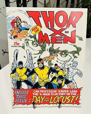 Buy Thor X-MEN #25 Marvel UK 1983 Reprints Xmen #24 + Thor #226 2nd App Firelord • 13.43£